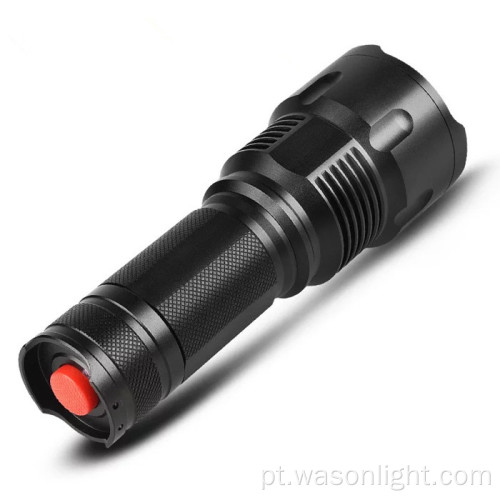 Hunting Zoomable super brilhante brilho grande 3*AA portátil de emergência de emergência lanterna Tática LED